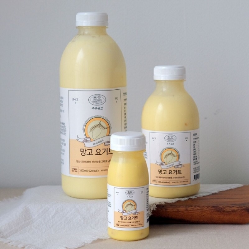 우유곳간,우유곳간 망고 요거트 1000ml 횡성 대광목장