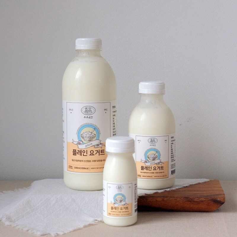 우유곳간,우유곳간 플레인 요거트 500ml 횡성 대광목장