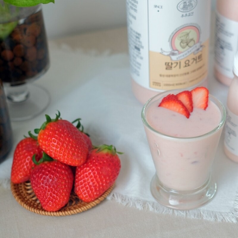 우유곳간,우유곳간 딸기 요거트 1000ml 횡성 대광목장