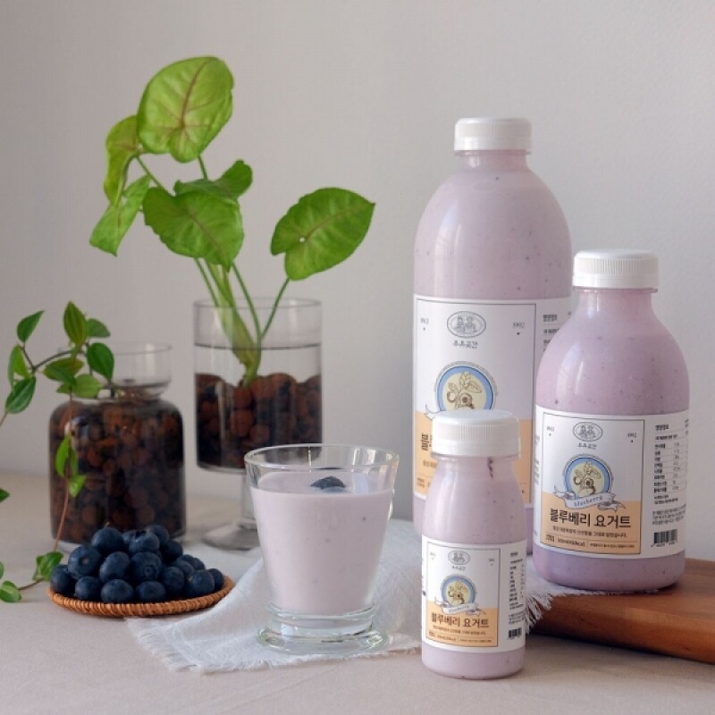 우유곳간,우유곳간 블루베리 요거트 500ml 횡성 대광목장